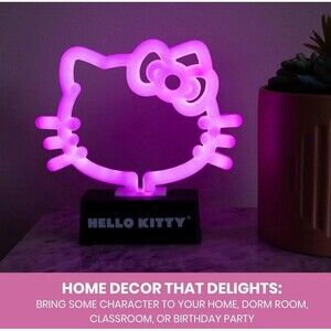 Hello Kitty Silhouette Neon Light Lamp